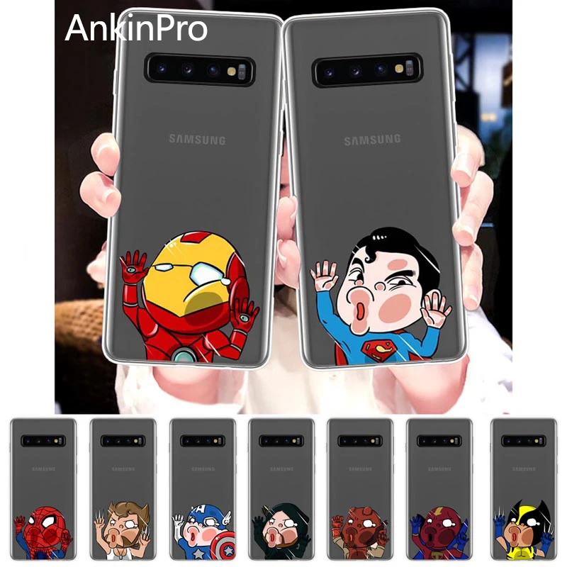 Силиконовый чехол для телефона Samsung Galaxy S10 S9 S8 S7 S6 Plus Lite edge мягкий задней панели с