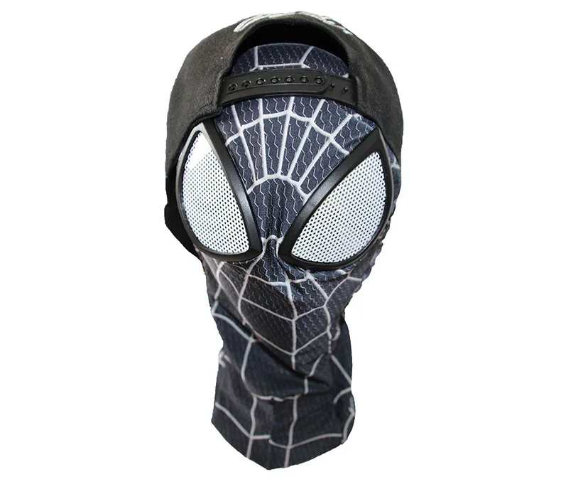 3D черная маска Человека паука для взрослых линзы Маскарадные костюмы на Хэллоуин
