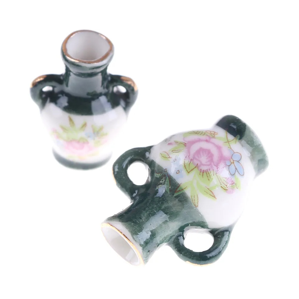 2 шт./компл. мебель моделирование Rement керамическая ваза для цветов Кукольный дом