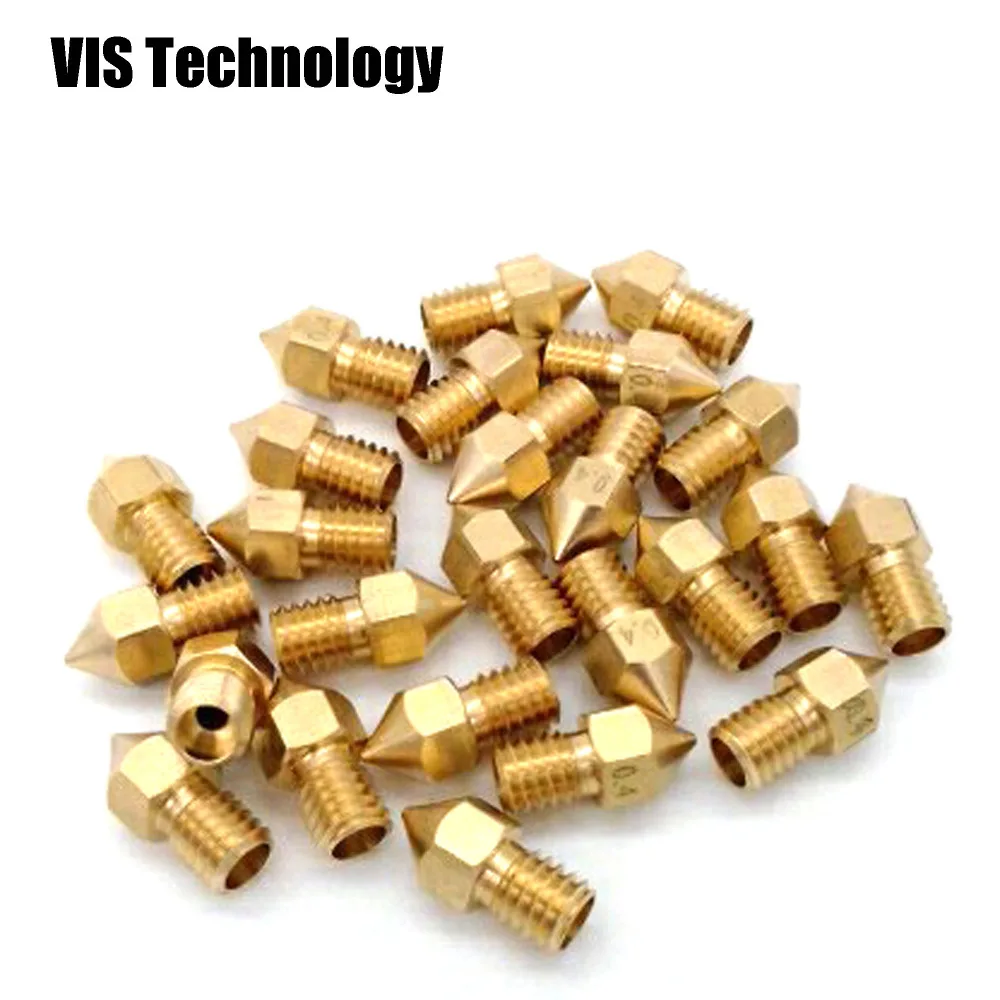 Новый дизайн! 5 шт./лот 3d принтер сопло MK8/V6 advoid leackage 0 4 мм для 1 75 нити V6 V5 Hotend MK8