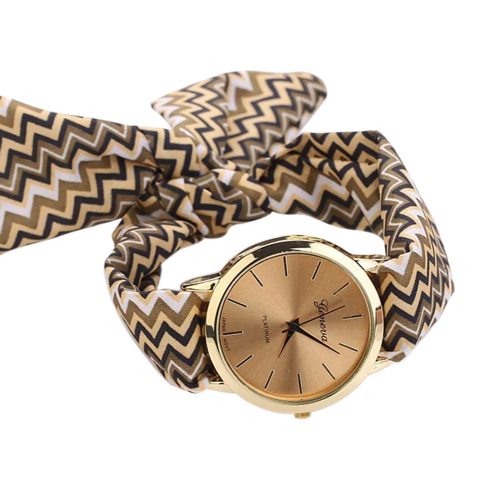Женские часы из Женевы Zegarek Damski модные наручные с цветочным ремешком женские
