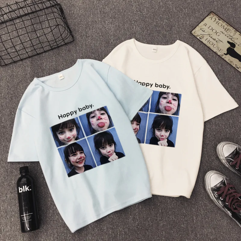 HGFS 2019 New Harajuku T shirt women fashion Design Cartoon print t-shirts Ladies Short Sleeve casual Large size loose Tops Girl | Женская