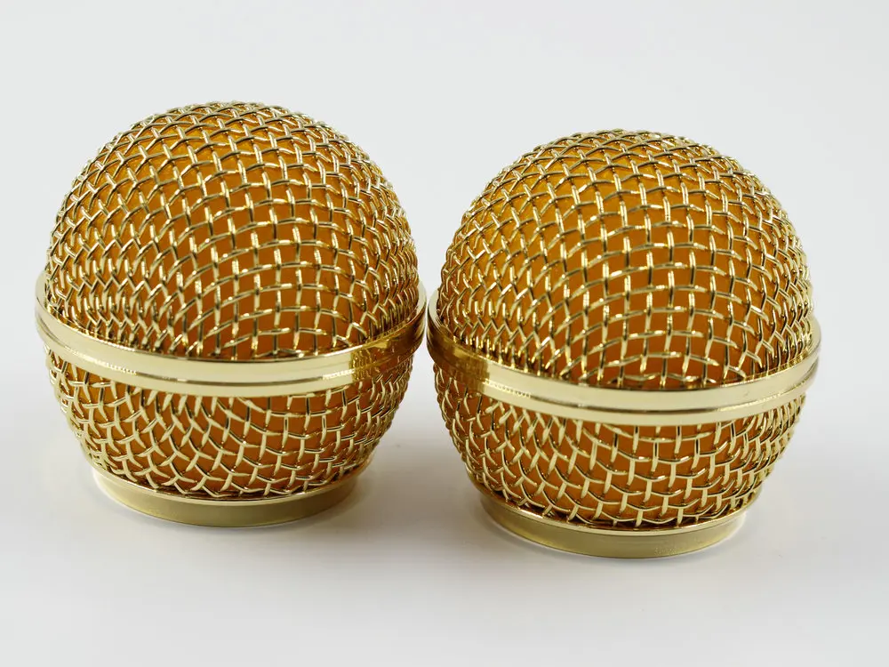 Новая сменная позолоченная сетчатая шаровая Головка микрофонная решетка для SM58