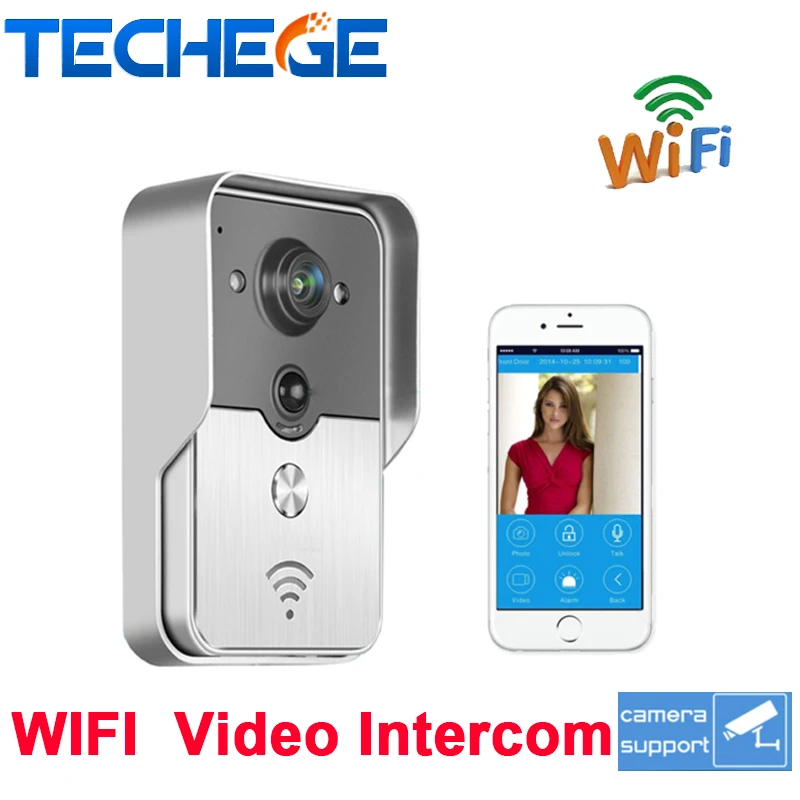 Новый Горячий HD 720 P Wi-Fi Дверь Камеры Беспроводные Видео-Домофон Телефон