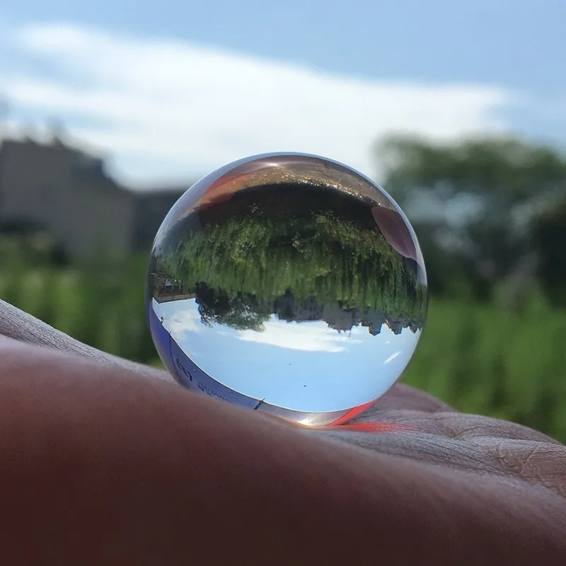 30 мм белый прозрачный Азиатский кварцевый хрустальный шар натуральные камни и