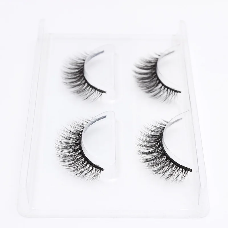DOCOCER 2 пары natural накладные ресницы eyelashes длинные Макияж 3d Искусственные ресницы для красоты 759 - Длина: 754