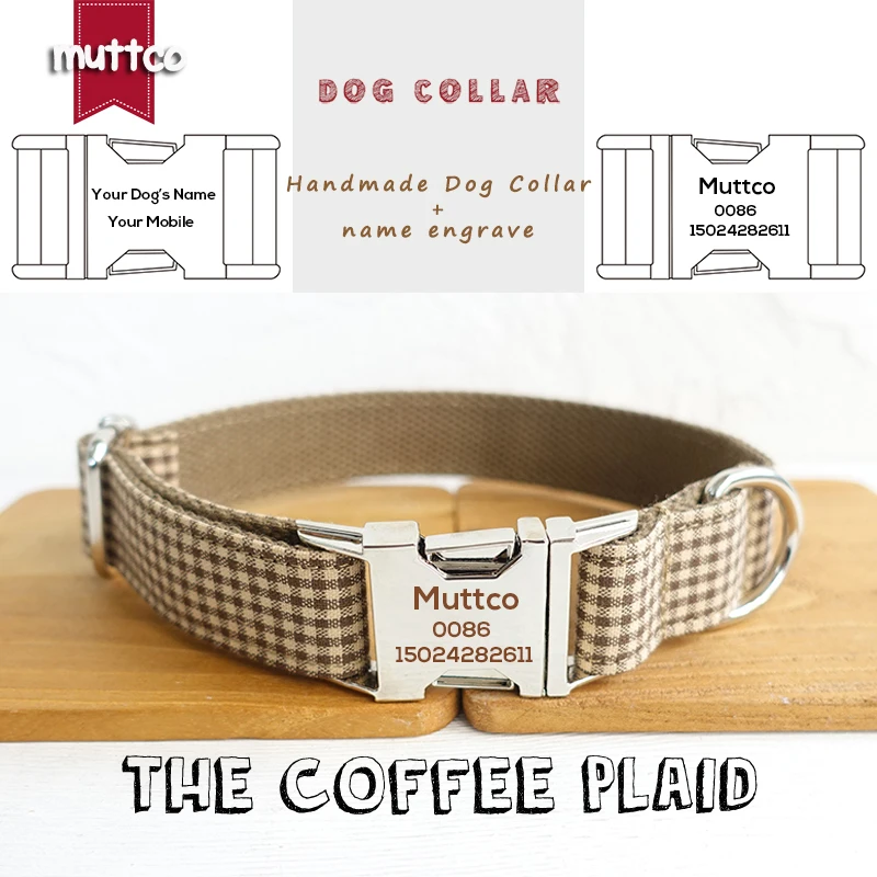 MUTTCO индивидуальная именная табличка с гравировкой гибкий ошейник для маленьких