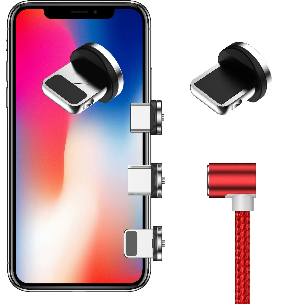 Магнитный зарядный кабель NOHON Micro USB Type C для iPhone X 7 8 6 Samsung Huawei LG|Кабели мобильных