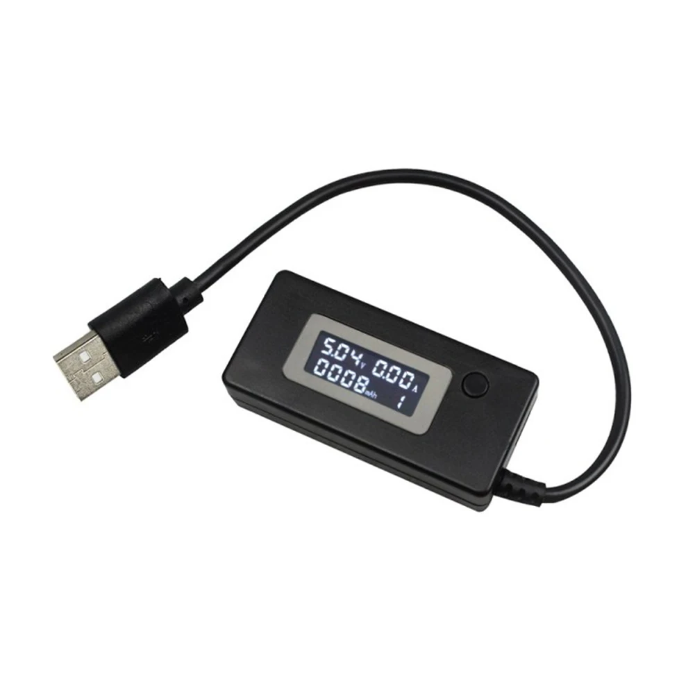 Цифровой Микро USB ЖК мини детектор тока и напряжения Мобильный тестер зарядного