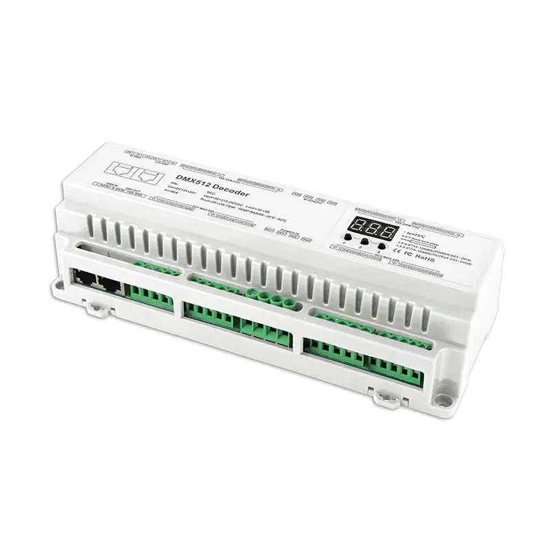 DIN Rail 32CH DMX512 преобразователь постоянного напряжения(модель#: BC-632-DIN