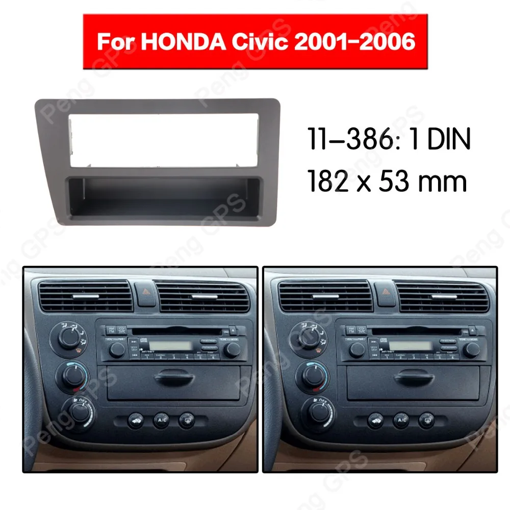 2 din автомобильный радиоприемник установка Fascia для HONDA Civic 2001-2006 облицовка рамы
