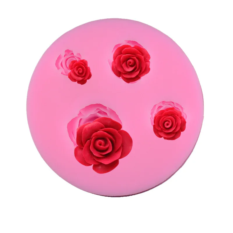 1 шт. силиконовые формы для украшения тортов цветов розы|mold for|fondant silicone moldssilicone mold |