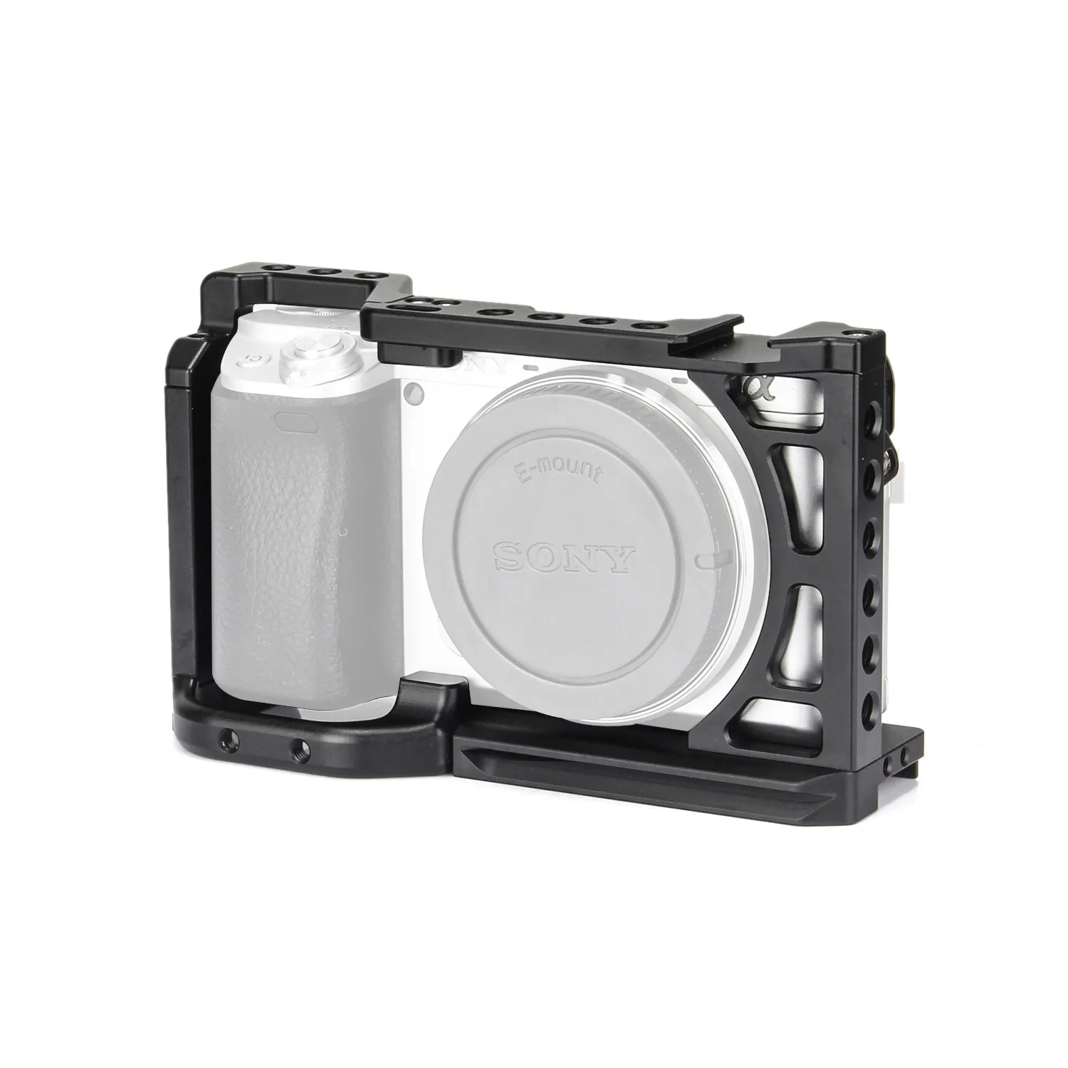 Клетка для камеры EachRig A6 для sony a6000 a6300 a6400 a6500 с резьбовыми отверстиями 1/" и 3/8" для холодного башмака, клетка для камеры a6300