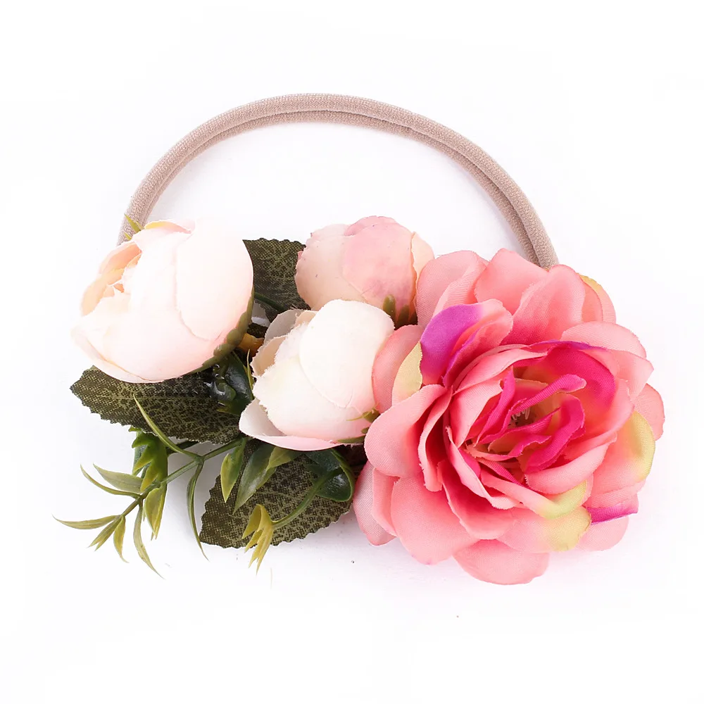 Новинка летние повязки для волос повязка на голову с цветами новорожденных