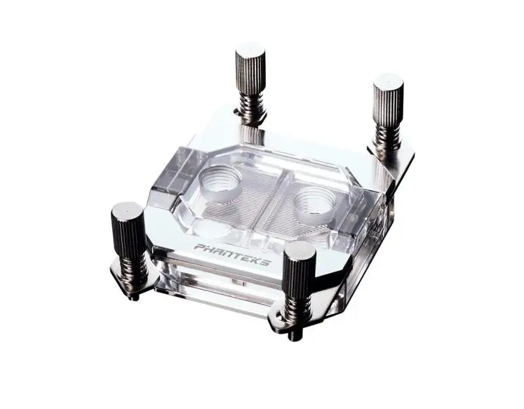 Phanteks C350A AM4/AM3/FM2 компьютерный процессор водяная охлаждающая головка(RGB Синхронный светильник управления/толстое медное дно - Цвет лезвия: Silver