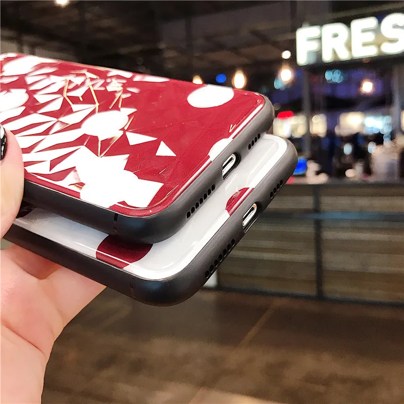Elala 3D Алмазный блестящий чехол для iPhone 7 мягкий силиконовый из ТПУ с узором в