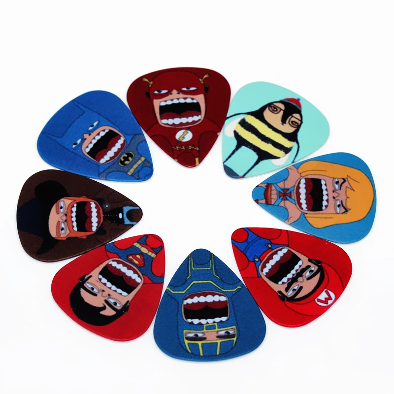 SOACH 10 шт. 0 71 мм Высокое качество медиаторы с двумя боковыми персонажами
