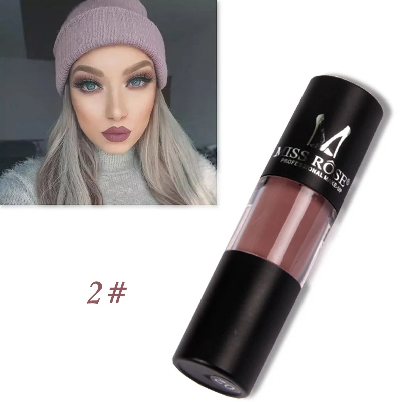 12pcs/lot Miss Rose Matte Lipstick Waterproof Liquid Nutritious Easy to Wear Long-lasting Makeup Lip gloss 12 Color |