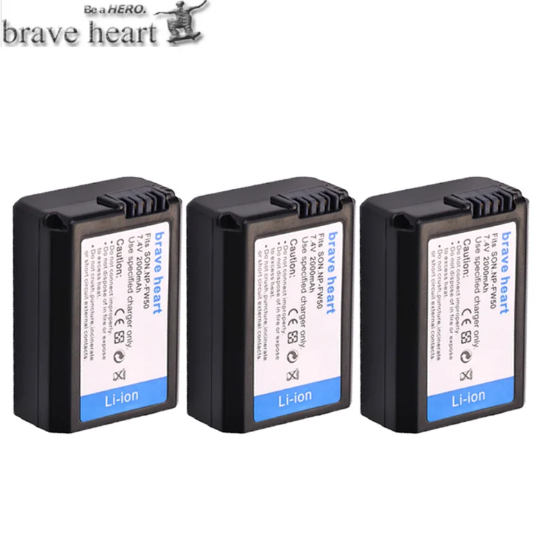 4x bateria NP-FW50 NP FW50 NPFW50 Батарея для sony NEX-7 NEX-5N NEX-F3 NEX-5R NEX-6 NEX-3 NEX-3A NEX-3D A7 7R II A6000 A6300