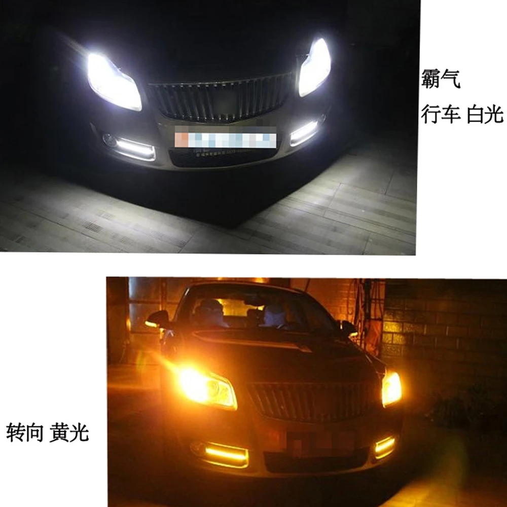 LEADTOPS 10pcs 23mm Car styling LED DRL Eagle Eye Daytime Runing Lights Warning Fog With Turning Signal Light 12V AUTO DB - купить по