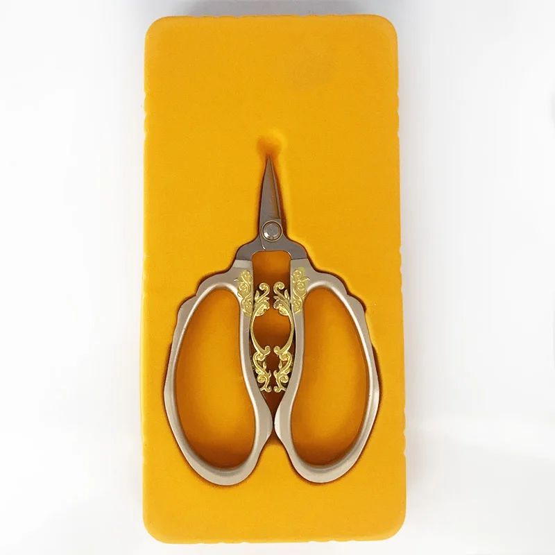 Nail Scissors Европейский стиль швейные ножницы из нержавеющей стали портновские ножницы бытовые ножницы для вышивания DIY рукоделие золотые ножницы для ногтей - Цвет: Nail Scissors