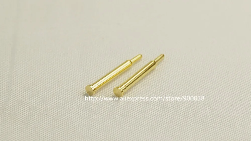 

100pcs Spring Loaded Pogo Pin Connector Diameter 2.0 mm x 14.0 mm height SMT / SMD PCB Single Pin 1u 50g force Vertical