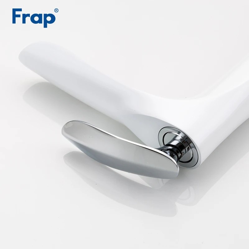 Смеситель для раковины Frap Y10097 белый кран ванной комнаты сантехника |