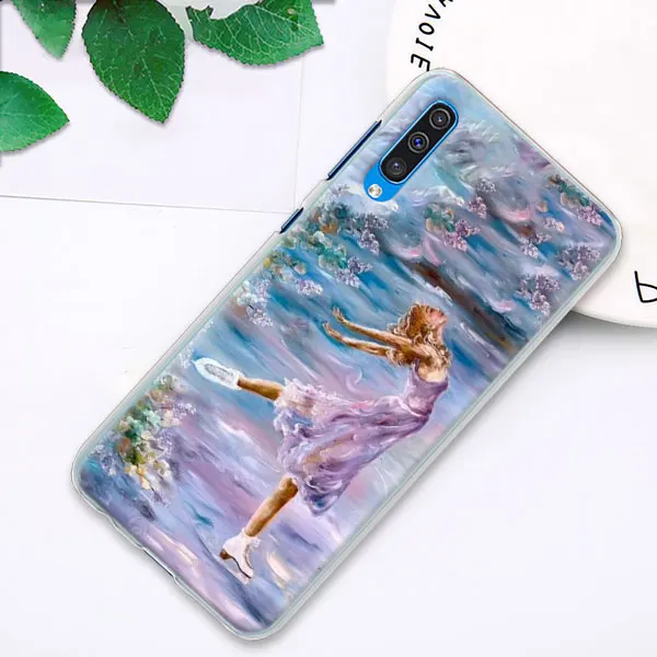04 Чехол для телефона с фигурными коньками Go для samsung Galaxy A30 A50 A70 A80 A6 A8+ A7 A9 M10 M30 PC жесткий чехол - Цвет: 04