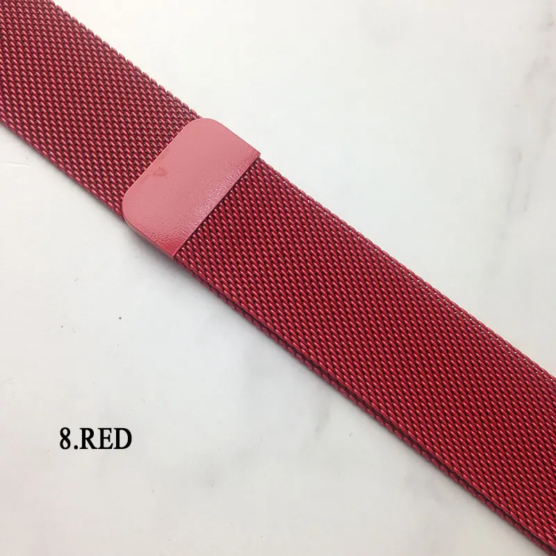 Миланская петля для Apple watch, 42 мм, 38 мм, ремешок для браслета, магнитная Регулируемая пряжка с адаптером для iwatch Series 3/2