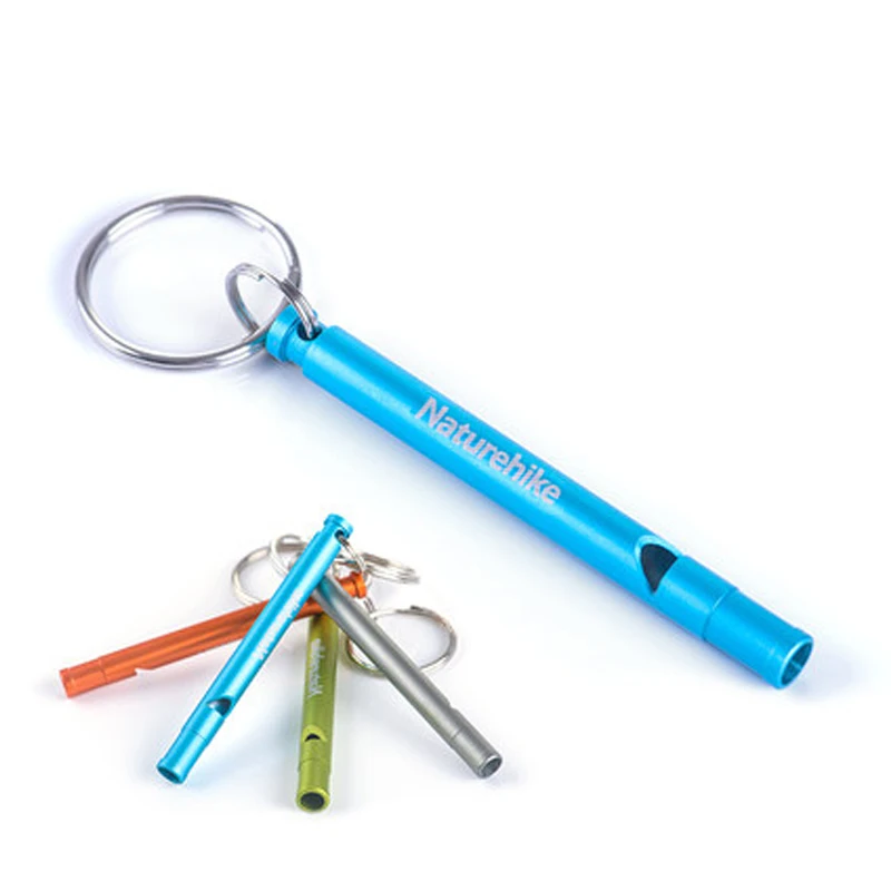 Свисток для выживания на открытом воздухе Алюминиевый свисток смешанные цвета