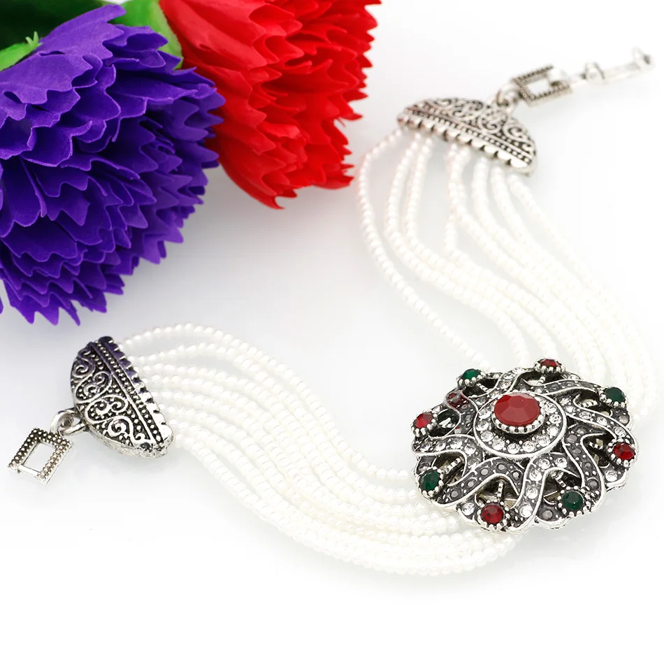 SUNSPICE MS. Браслет из бисера в африканском стиле круглые браслеты с цветами