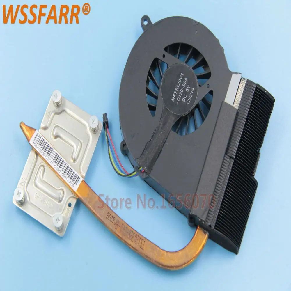 Оригинальный радиатор и вентилятор радиатора для ноутбука охлаждающий HP CQ58 650 655