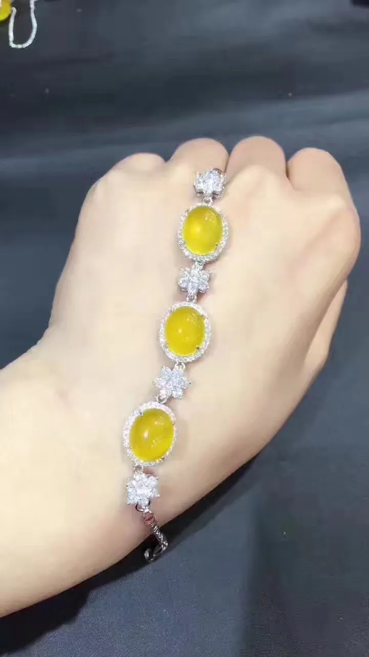 Халцедон кулон ожерелье браслет серьги желтый зеленый красный розовый из трех