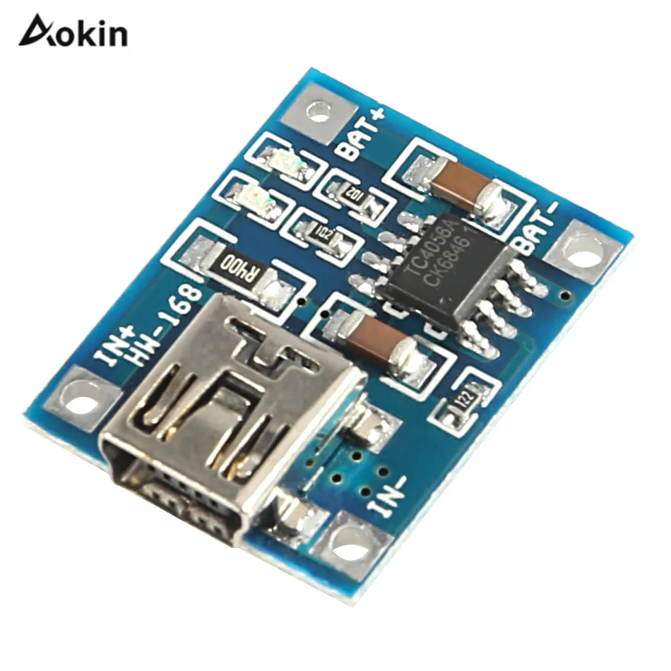 

TP4506 Lithium Battery Charger Module MINI USB 5V 1A TP4056 Charging Board With Protection Dual Functions TC405 Charger Module