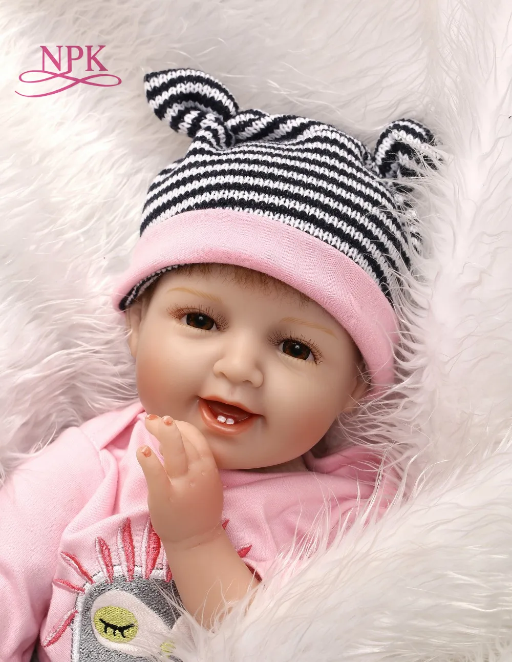 Кукла reborn 55 см NPK мягкая силиконовая игрушка для девочек|reborn dolls|doll siliconedoll |