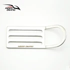 Подводное плавание 316 из нержавеющей стали с аквалангом пояс для дайвинга с D-образным кольцом, ремешок, держатель кольца, крыло аксессуары BCD