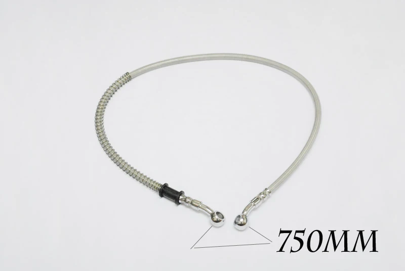 

Brand new 100% 750MM MOTORCYCLE MADE STAINLESS STEEL BRAKE LINES HOSES 10MM caliber Clutch modification Universal