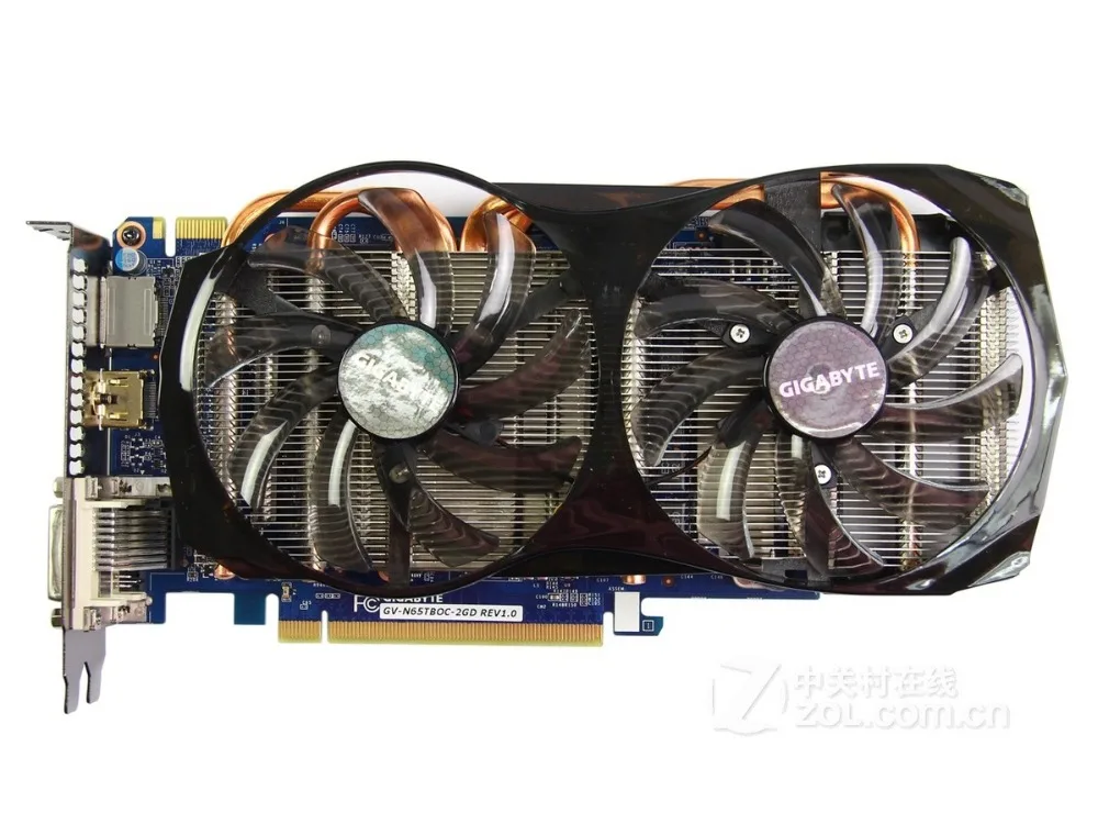 Gigabyte GV N65TBOC 2G оригинальный Графика карты 192Bit GTX 650Ti Boost GDDR5 видеокарта DVI HDMI DP для Nvidia