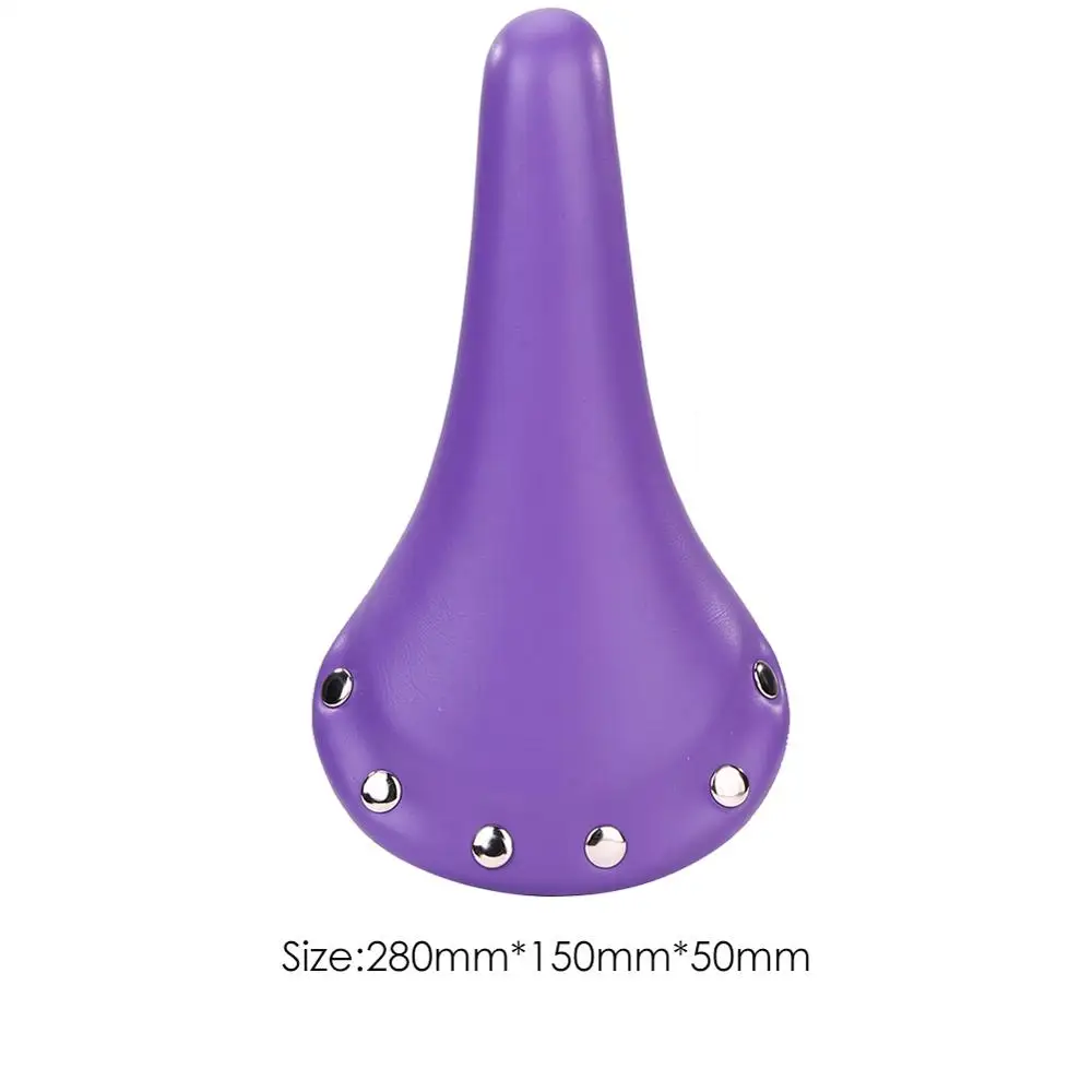 Purple Велосипедное седло, кожа, 3D, мягкий чехол для сиденья велосипеда, коврик для велосипедного седла, подушка для велосипедного седла, велосипедное седло для гонок, сиденье для горного велосипеда - Цвет: Purple