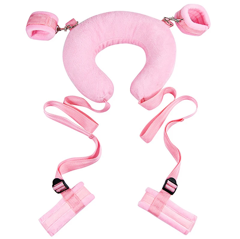 Bondage Handcuffs Arm Wrist Restraint Leg Lift Open Comfortable U-shaped Pillow Sex Harness for Legs Adult Game SM Toy Set | Красота и