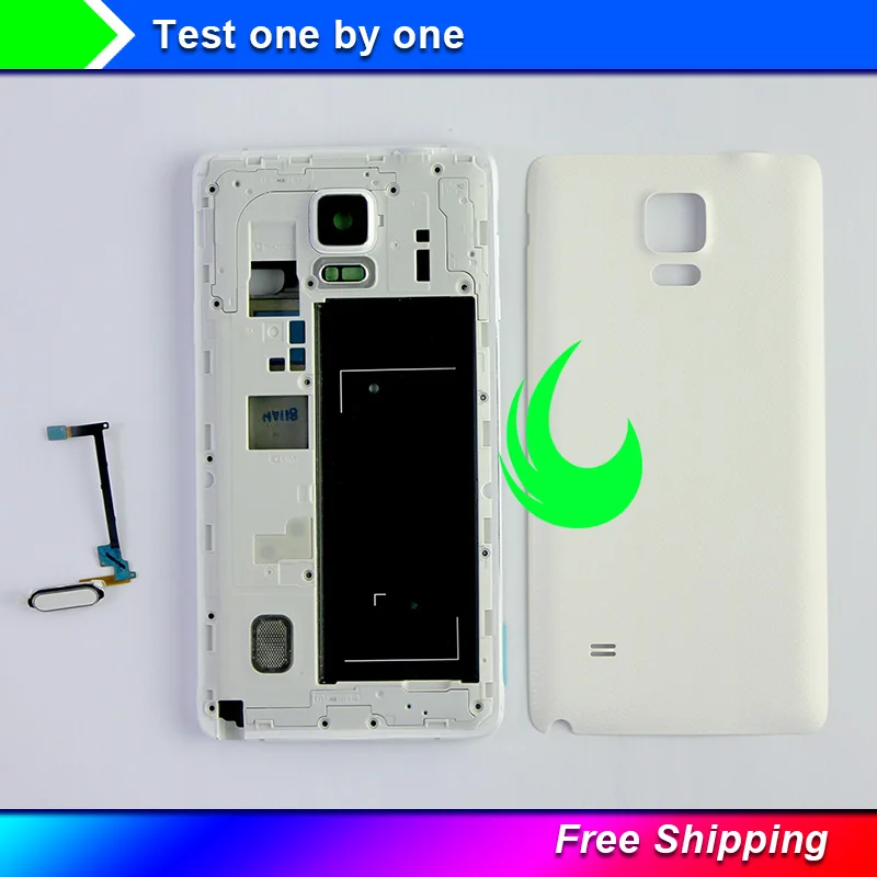 

Original Full Housing Middle Frame+Back Battery Cover Rear Door+Home Button Flex Replacemen Parts For Samsung Galaxy Note4 N910