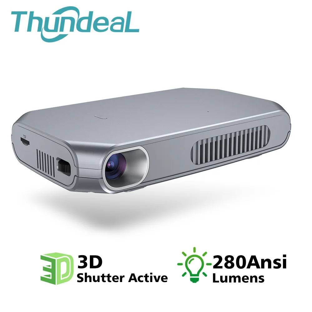 ThundeaL T15 мини DLP проектор Android Wi Fi опционально Bluetooth затвор активный 3D Поддержка Full HD