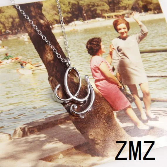 ZMZ Европа/США модная подвеска с надписью на английском милой буквой G текст ожерелье подарок для мамы/Девушки вечерние ювелирные изделия