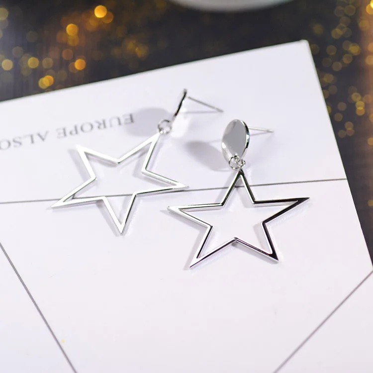 2017 Top Fashion Zinc Alloy Square Women Classic Brinco The New Stylish Earrings All-match Hollow Y293 |