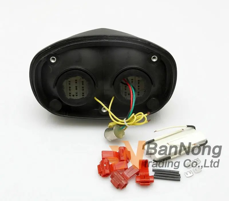 Бесплатная доставка мотоцикл светодиодный Встроенный задний фонарь указатель