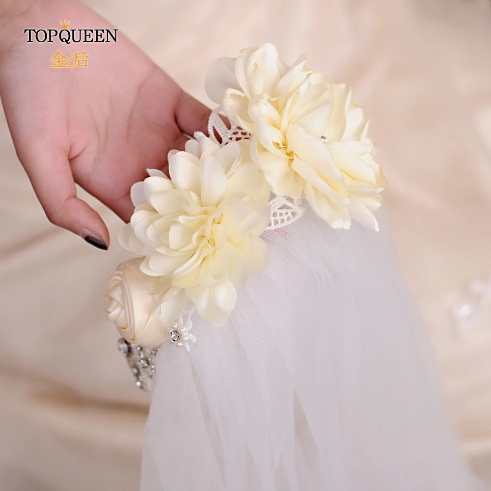 TOPQUEEN VS260 Свадебная Фата с расческой Свадебные невесты платье фатиновой юбкой