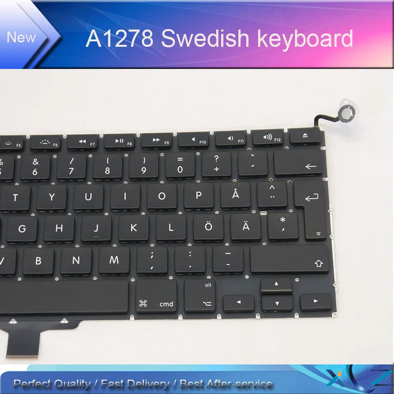 100% новая A1278 Клавиатура для Macbook Pro 13 ''A1278 шведская клавиатура 2009 2010 2011 2012