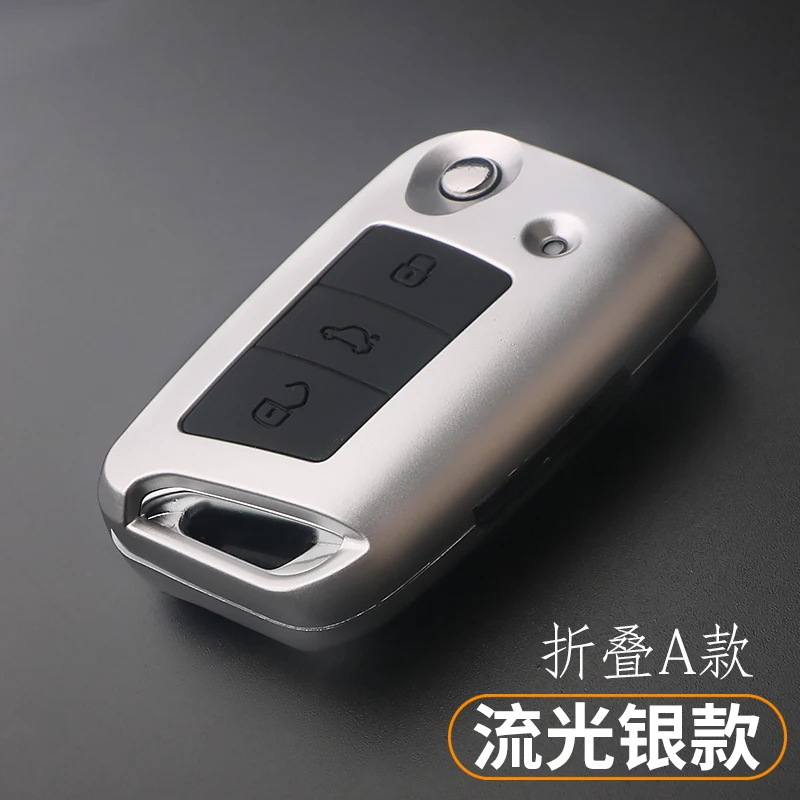 Car Key Case For Volkswagen VW Passat Golf Jetta Bora Polo Sagitar Tiguan Auto Bag Cover Protector with Crystal Keychain | Автомобили и