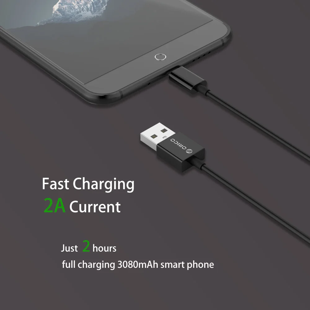 ORICO ADC Micro USB2.0 кабель 5V2A 5 шт. кабель для мобильного телефона кабель для зарядки и передачи данных для смартфона