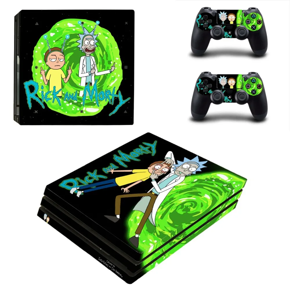 Рик и Морти PS4 Pro контроллер кожи Стикеры ps 4 виниловые наклейки vinilo Pegatinas Обложка
